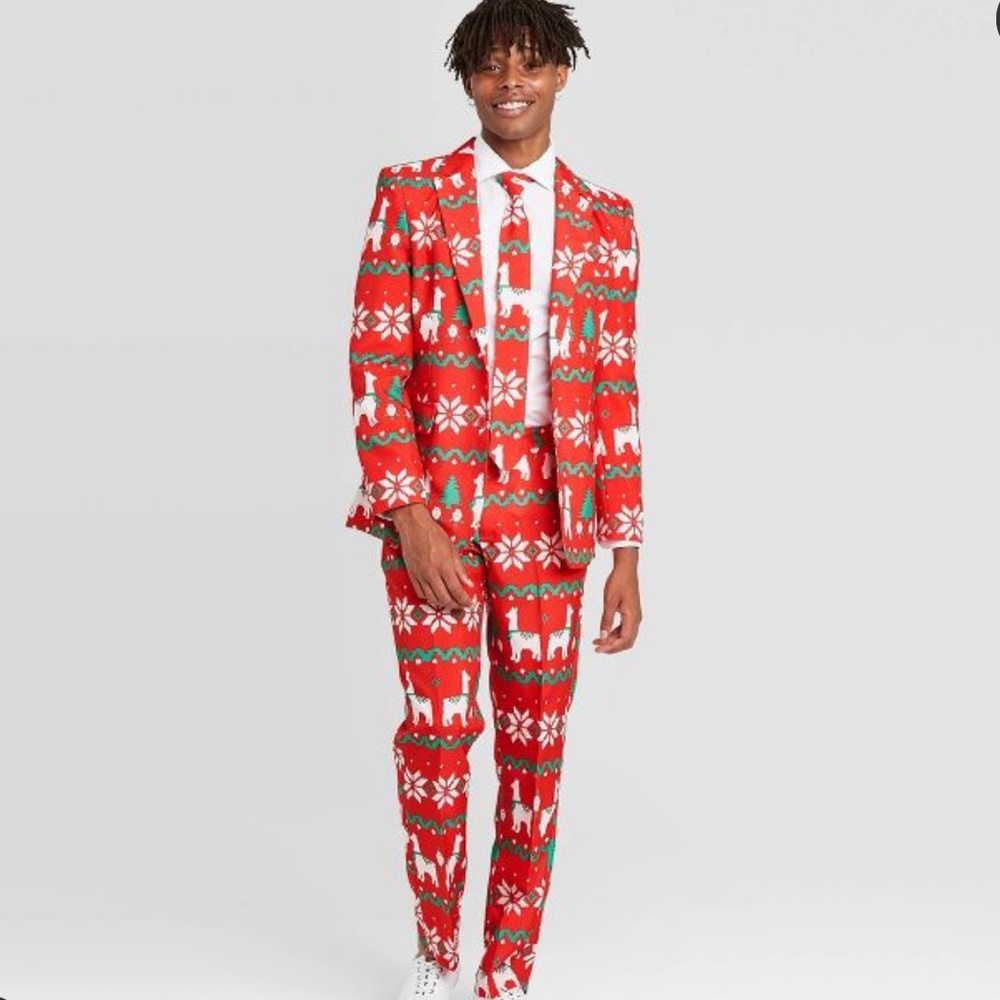 PRINTED HOLIDAY SUIT SET *MENS*